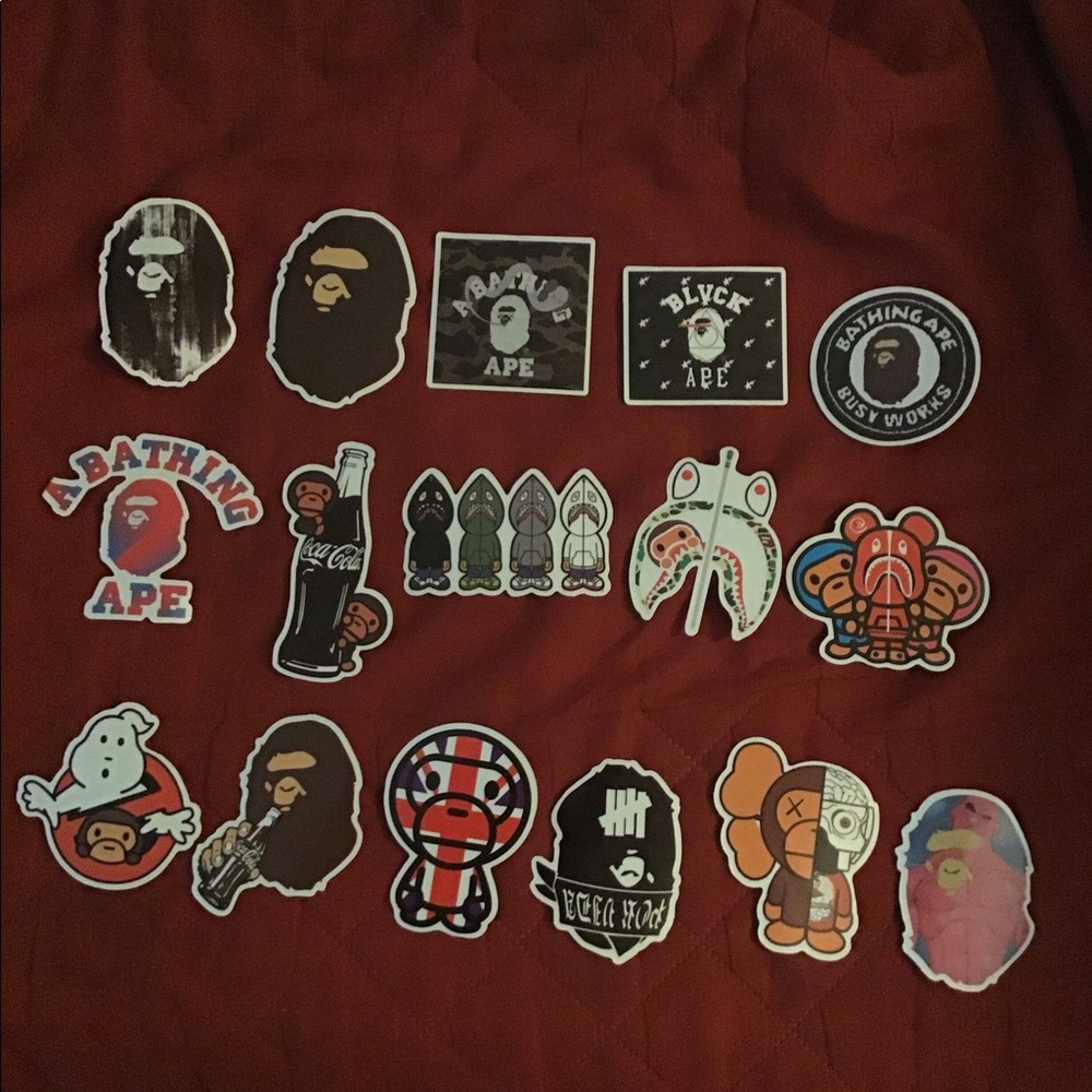 16 Bape stickers